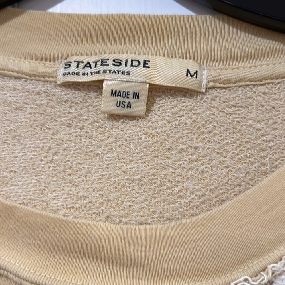 Stateside lace cut out yellow sweatshirt - Picture 3 of 5